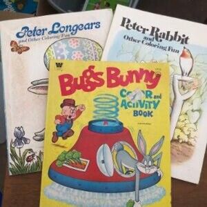 Vintage Coloring/Activity Books 3 total